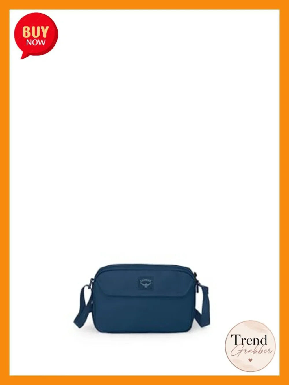 Recycled 840D Ballistic Polyester Crossbody Bag with YKK Zippers 2L